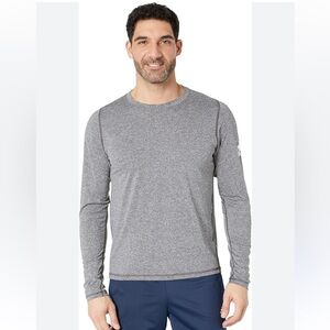 LULULEMON MENS LONG SLEEVE SOFT ACTIVE TECH TEE GRAY COLOR Sz M